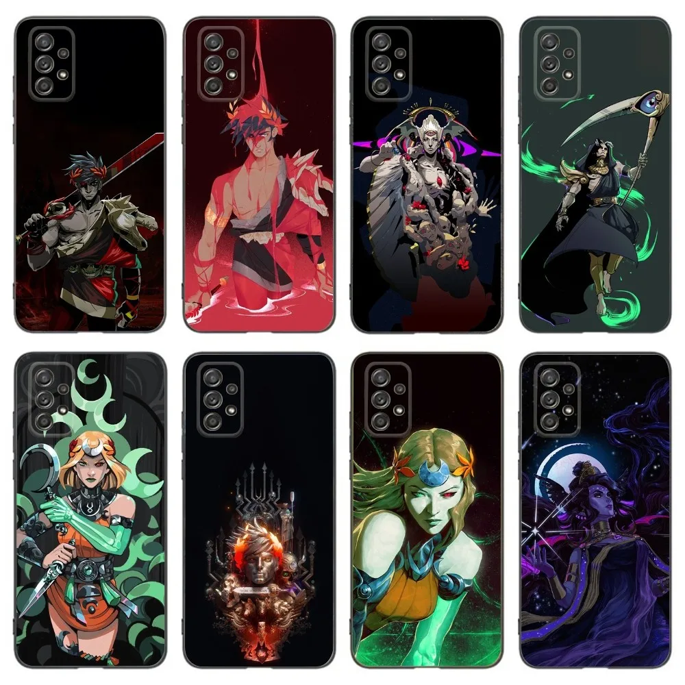 

H-Hades Game Phone Case For Samsung Galaxy A13,A21s,A22,A31,A32,A52,A53,A71,A80,A91 Soft Black Phone Cover