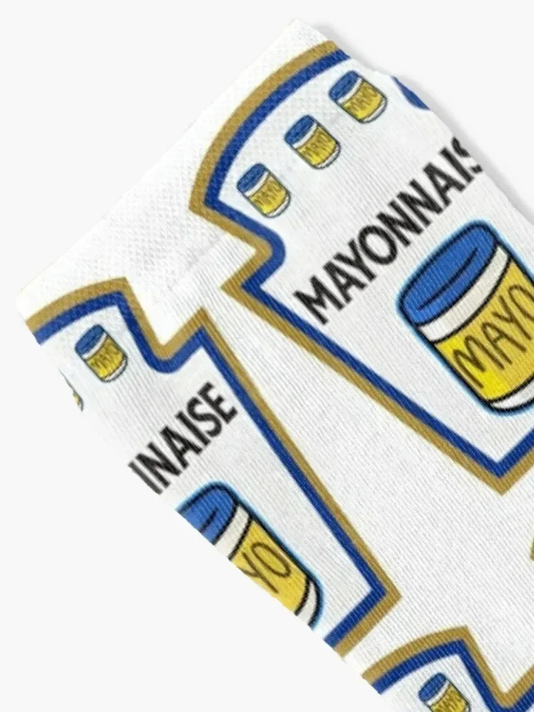 Mayonnaise Costume Parody T-Shirt Socks retro Crossfit Argentina Designer Man Socks Women's