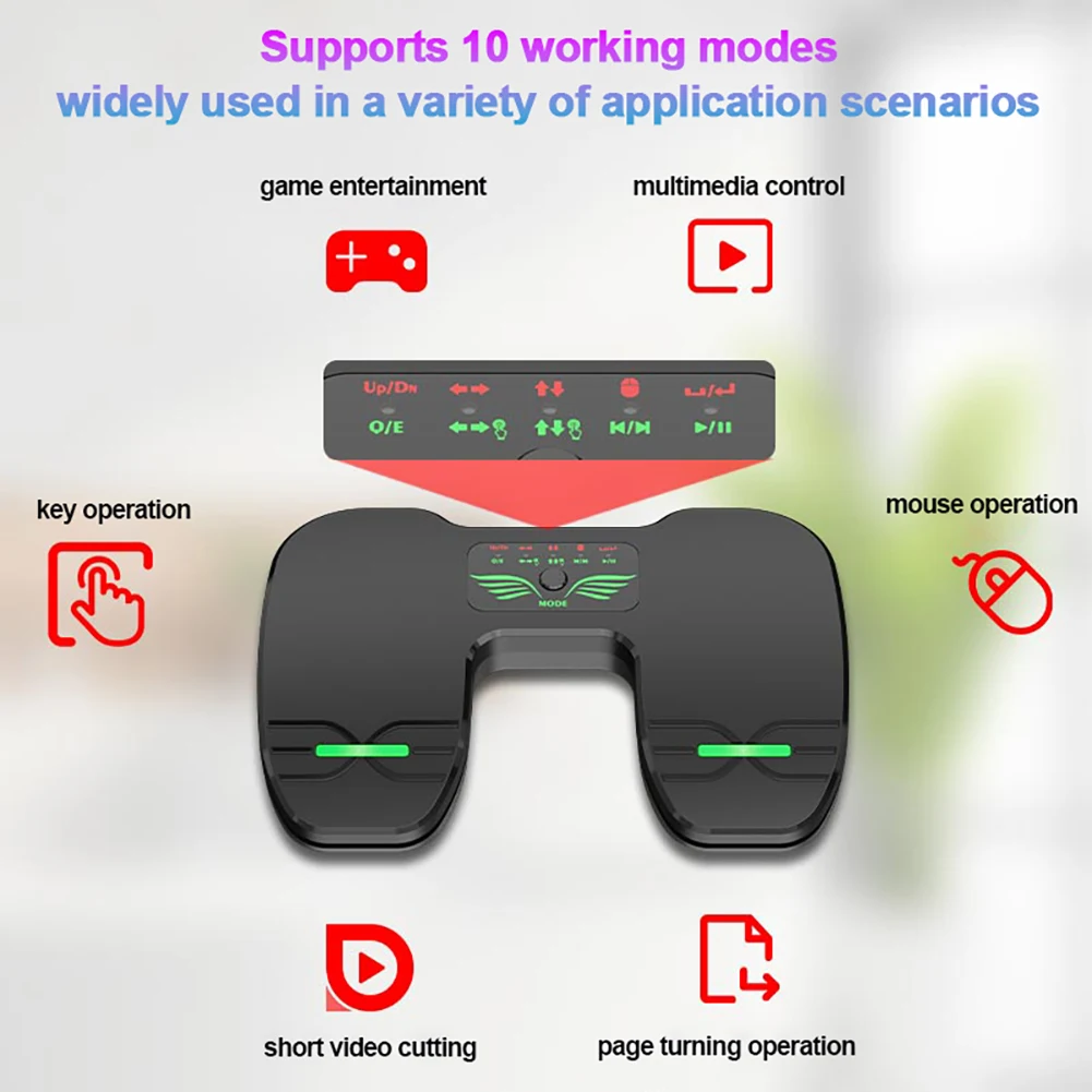 Wireless Foot Pedal Music Score Turner Playing Performance Score Page Turner For Tablets Phone Foot Switch Pedal