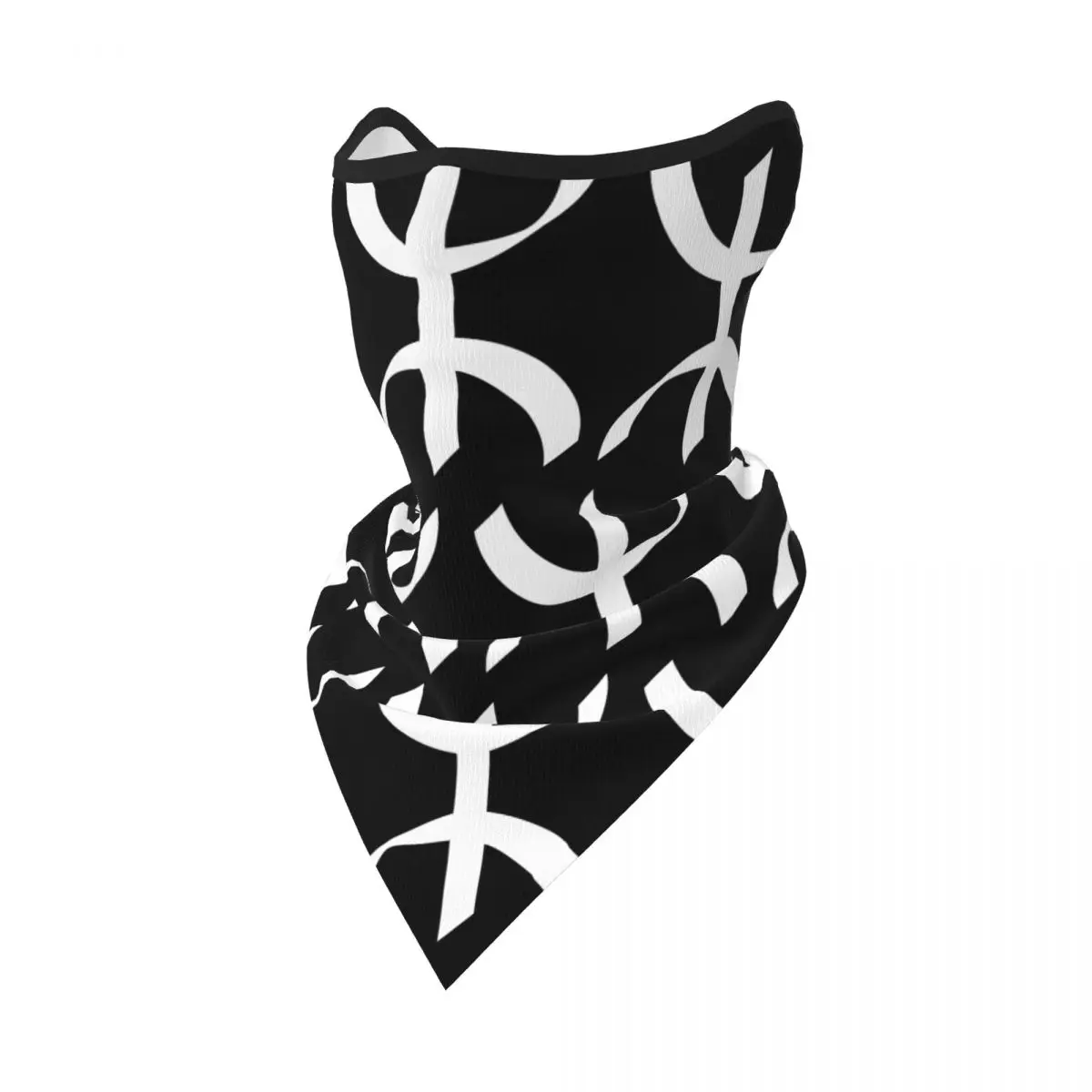 Berber Tifinagh Symbol Bandana Neck Gaiter Winter Neck Warmer Men Windproof Wrap Scarf for Hiking Flag Of Amazigh Face Mask