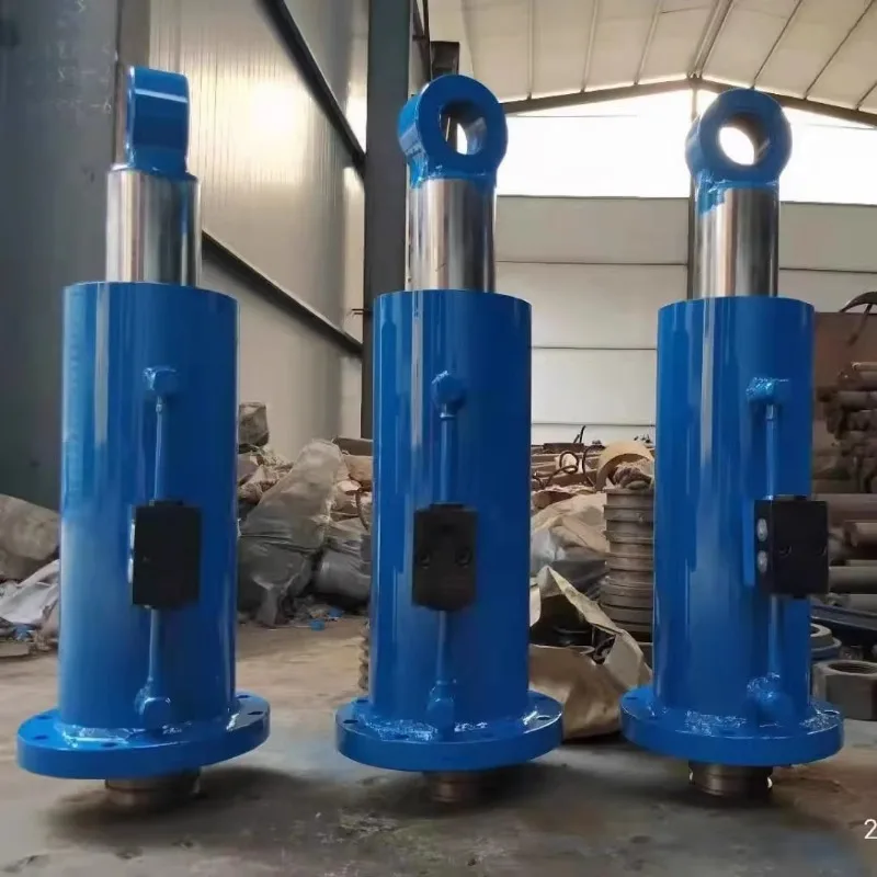 5 tons 63-bore bidirectional lifting telescopic hydraulic lock hydraulic cylinder