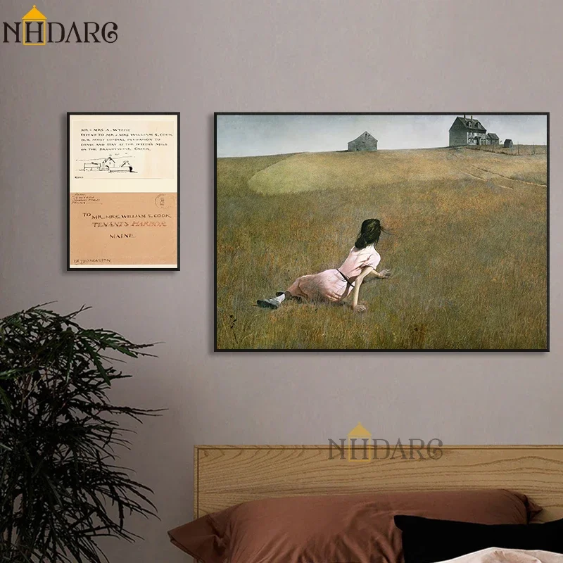 فن جداري بسيط اسكندنافي, كلاسيكي, خمر, مايكل ويث, hd, طباعة ملصق قماش, ديكور المنزل, غرفة النوم, غرفة المعيشة #6