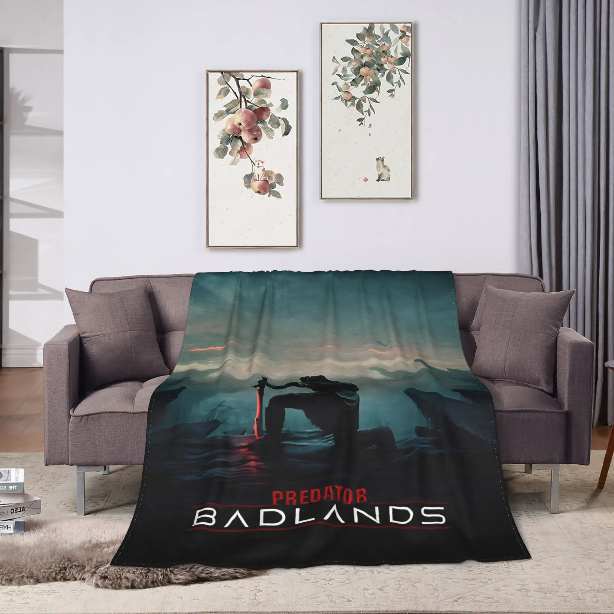 المفترس Badlands 2025 أفلام الفانيلا بطانية دافئة لينة رمي بطانية للمنزل ديكور السفر رقيق أريكة غطاء سرير