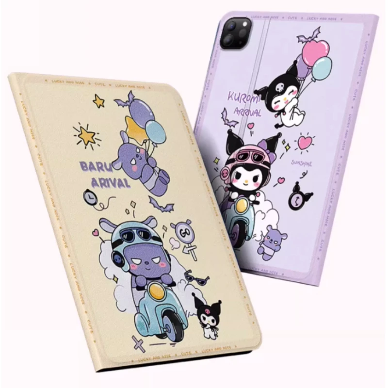 

Чехол Sanrio Kuromi для iPad iPad iPad, iPad 2025 A16, 11 дюймов, 10-го 11-го поколения, Air 4 5 M2 M3, защитный чехол Pro4 5 6 Mini 6 7 Smart Tablet Cover