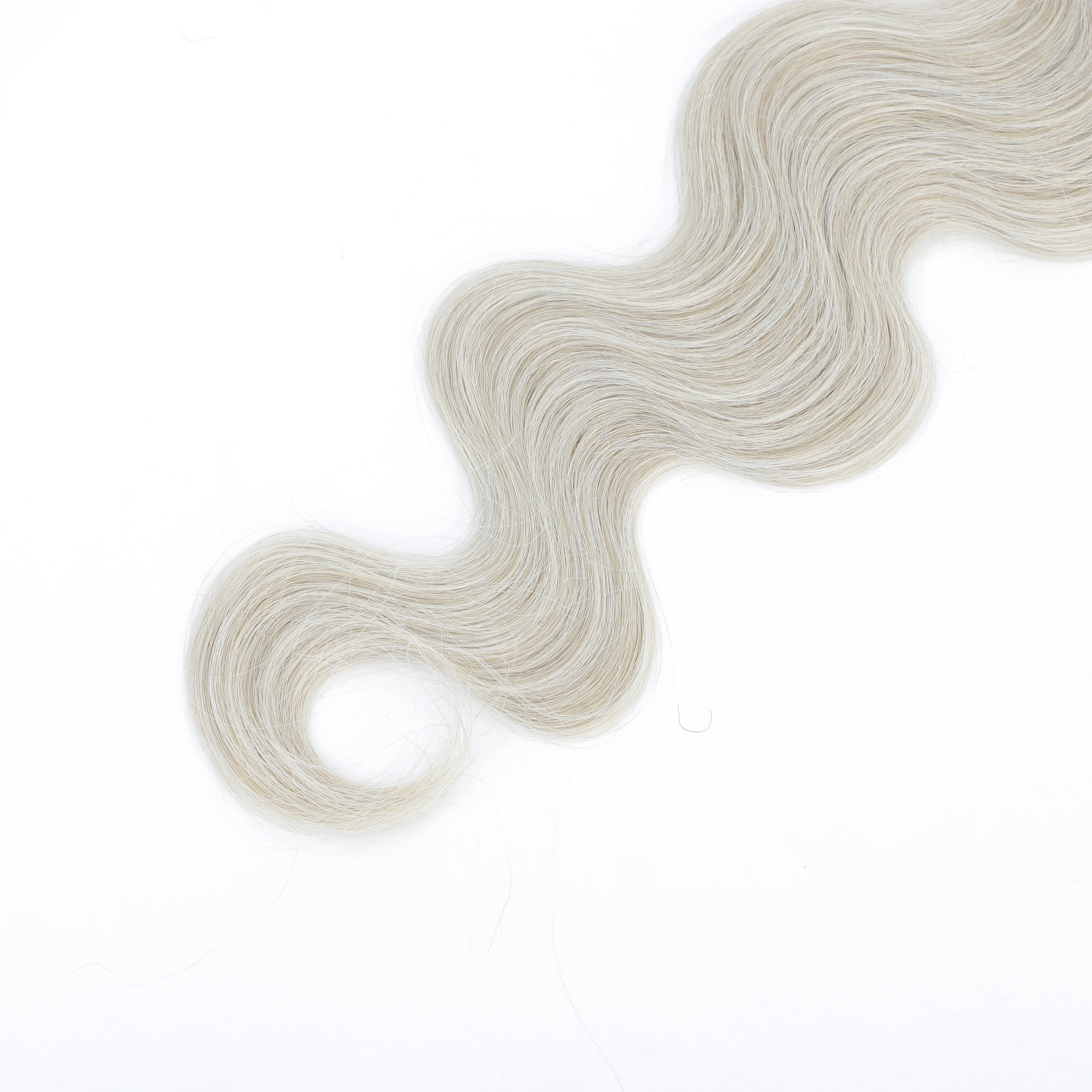 Gladys Body Wave Hair Bundles 26 Inch Soft Long Synthetic Body Wave Hair Weave White Grey 613 Blonde 100g Hair Extensions