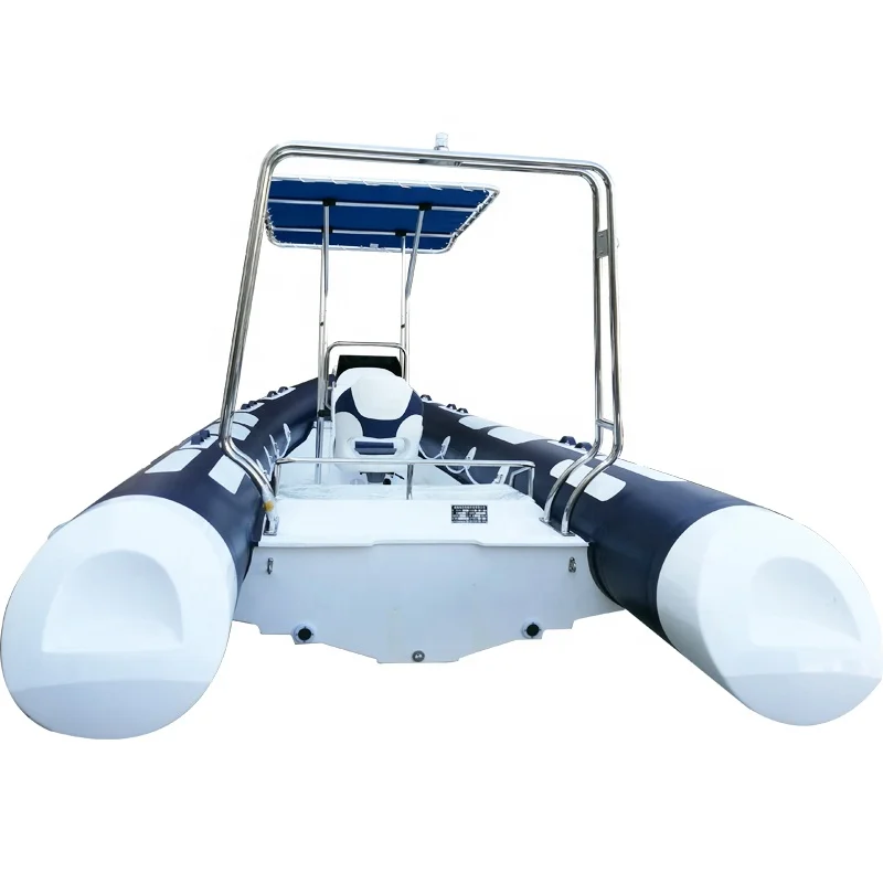 Best Quality Aluminum Hull Inflatable Fishing Boat 590cm Length 200cm Width 12-Person Capacity 0.9mm Thick 50cm Tube Diameterpro