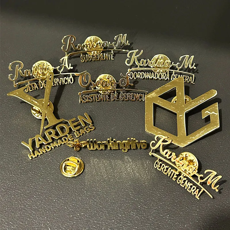 

Personalized Custom Company Logo Paiting Image Brooch Laple Pins Fashion Stainless Steel Customization Collar Pin Badges Gifts