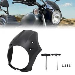 Motorcycle Matte Black Front Headlight Fairing Mask Cowl Cover For Yamaha XVS 950 SPEC BOLT 950 2013-2022