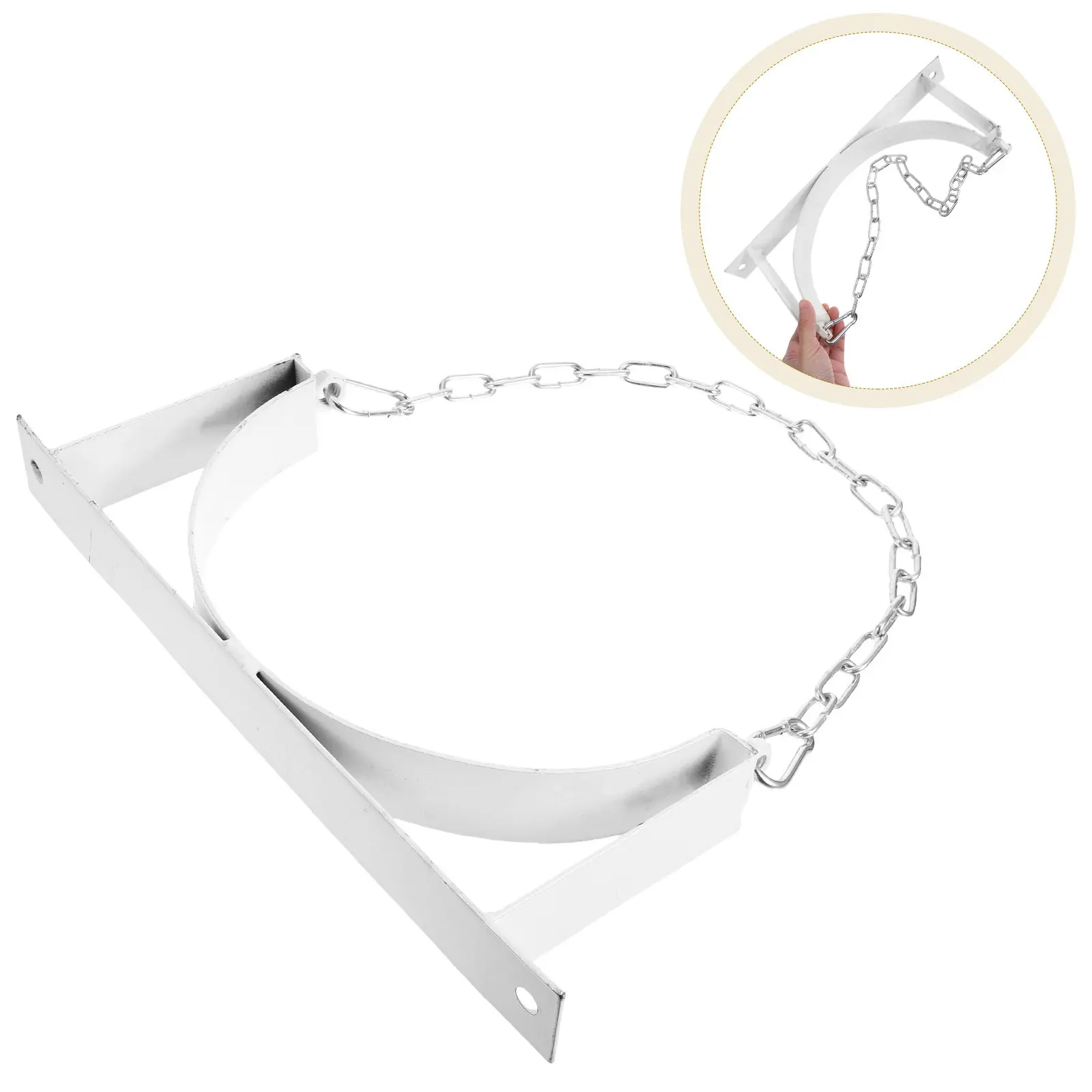 

1Set Gas Cylinder Bracket Steel for 40L Oxygen Tank Propane Cylinder Holder Wall Rack Expansion Tank Bracket