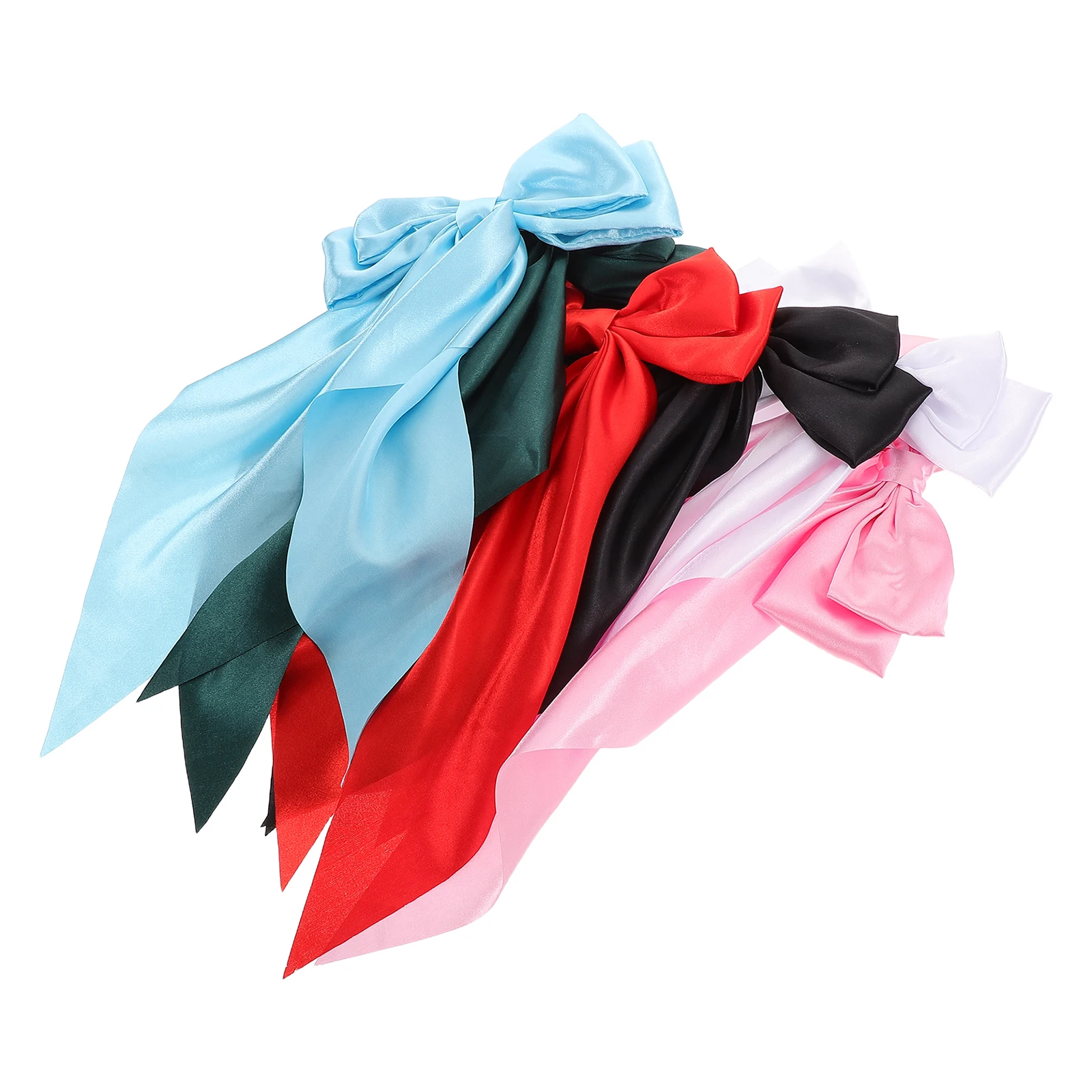 

6pcs Bowknot Hair Clips Big Bows for Women Elegant Barrettes Secure Ponytail Bun Holders Comfortable Daily Party Wedding