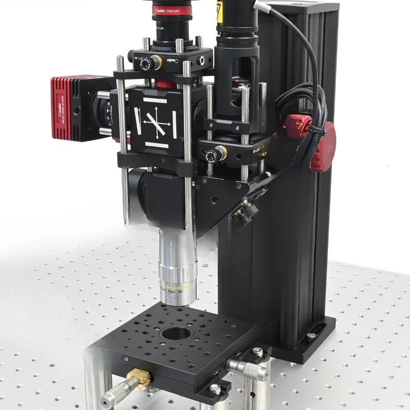 Micro lift fine adjustment slide focusing handwheel bracket mechanism up and down adjustment