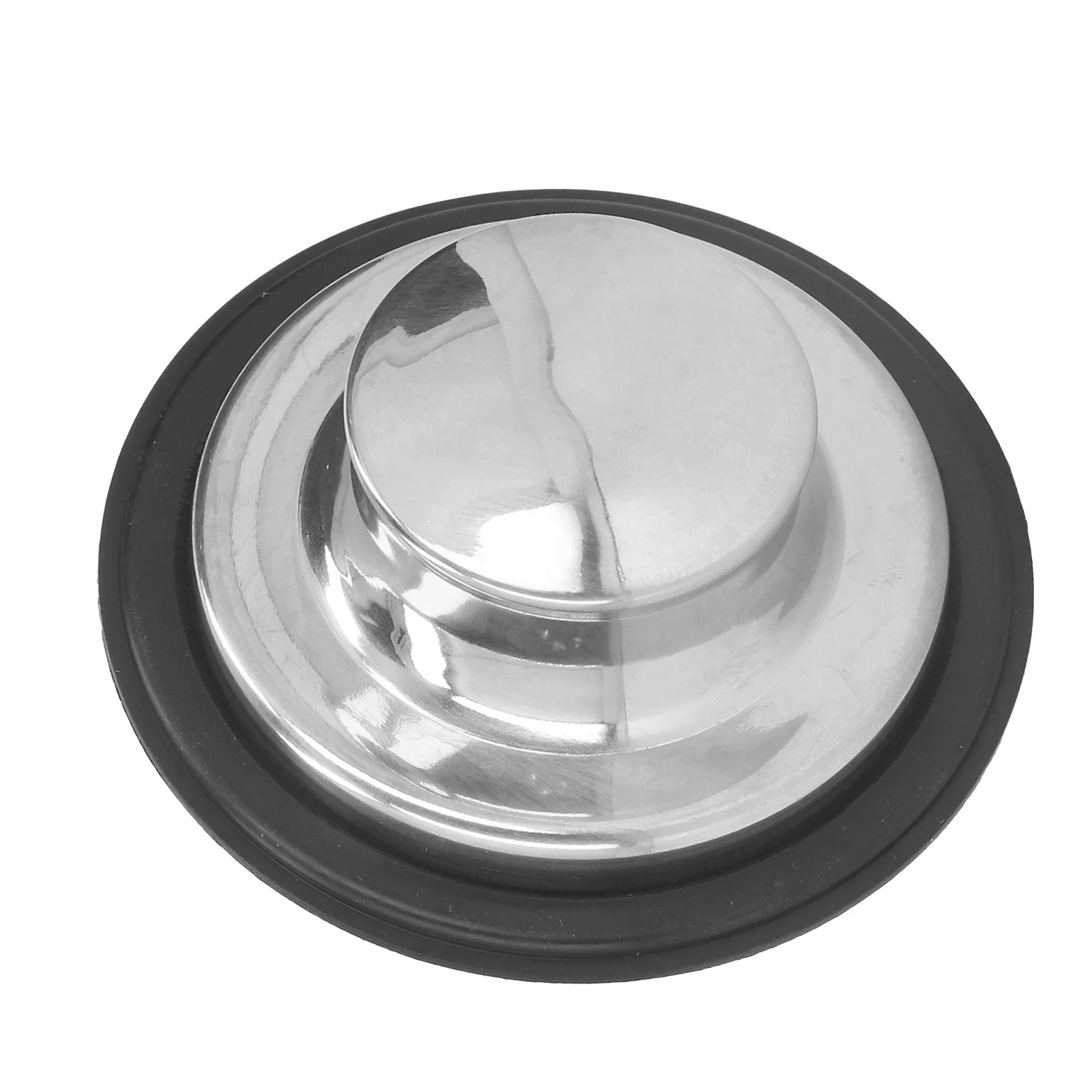 Kitchen Sink Stopper Brushed Stainless Steel Garbage Disposal Drain Plug Sealing Anti-leakage Sink Plug Cover 86mm OD