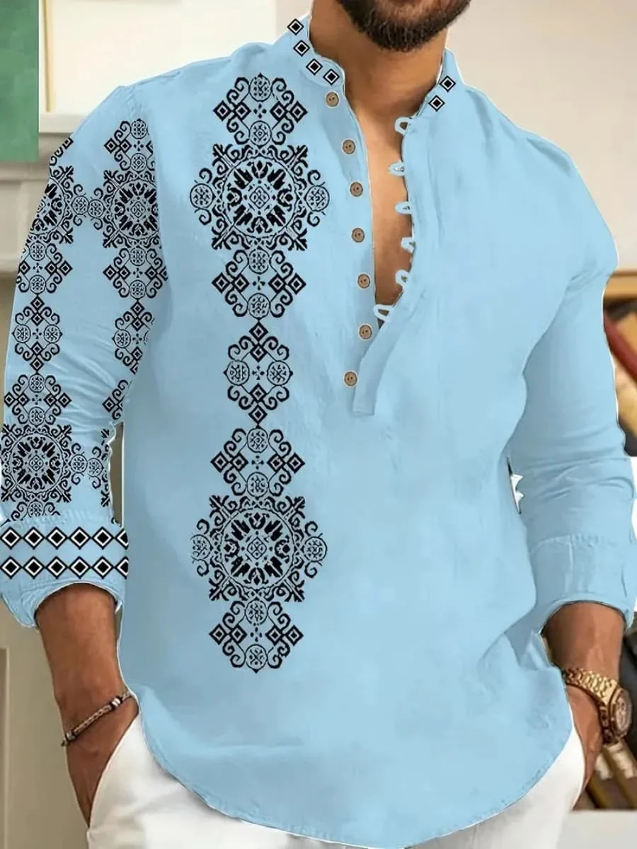 قمصان رجالية جديدة بأزرار سفلية بأنماط عصرية، مقاس نحيف، مريح وناعم، طراز قديم، مقاس كبير. شحن سريع. #5