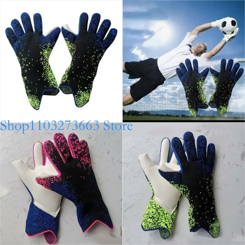 

R6FE Goalkeeper Gloves Football Gloves Goalkeeper Gloves Negative Cut Goalie Gloves