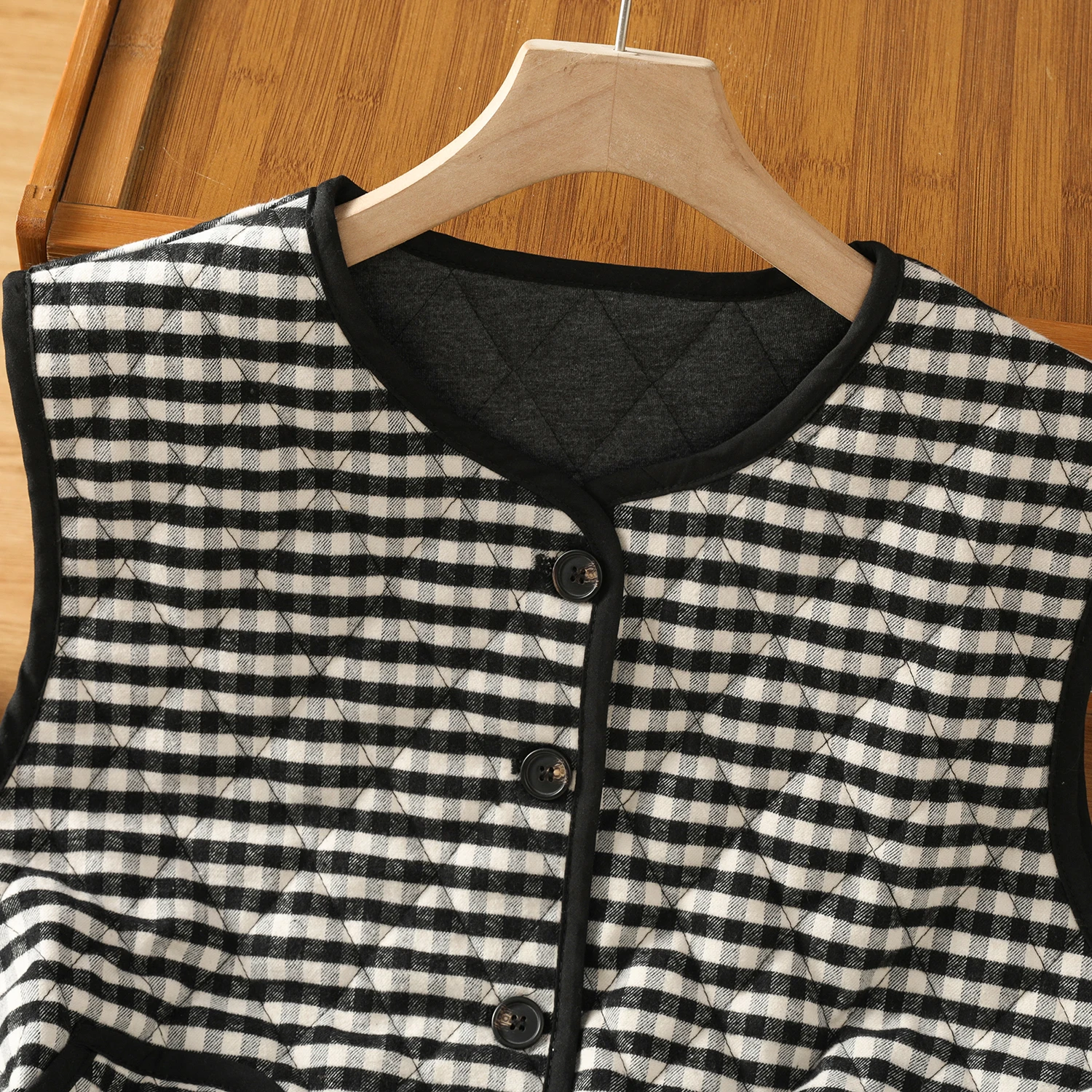 سترة خفيفة الوزن من القطن الرقيق ort Svel مستديرة Ne ملابس خارجية دافئة من الجلد الصناعي فضفاضة بزر واحد للتنقل #4