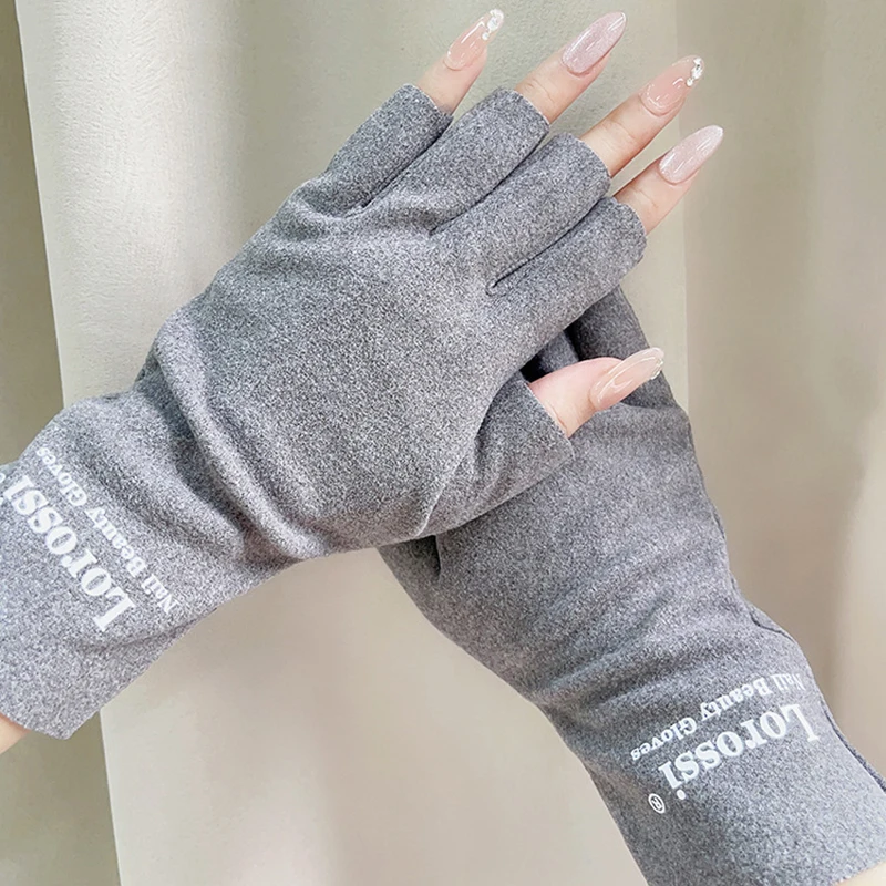 1 زوج مسمار الفن قفاز UV قفاز حماية مكافحة الأشعة فوق البنفسجية قفازات حماية الإشعاع حامي لمسمار الفن هلام Led مصباح مانيكير أداة