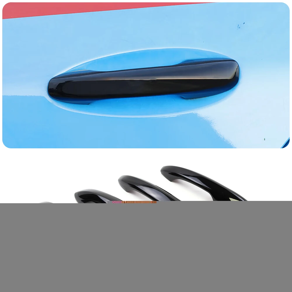 4Pcs Car Exterior Door Handle Cover Replacement For Mercedes Benz W206 C Class Outer Door Knob Decoration Trim Accessories 2022