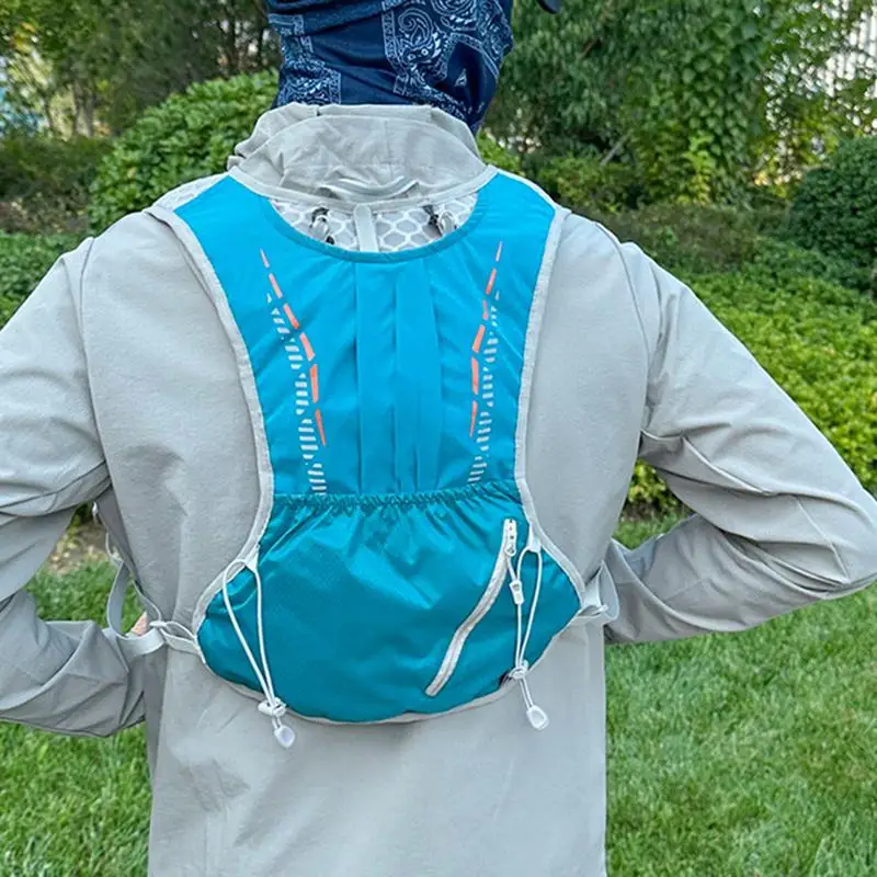 

Светоотражающий спортивный рюкзак для гидратации воды, легкий жилет для хранения бутылок с водой, водонепроницаемая нагрудная сумка для велоспорта, сумка для гидратации