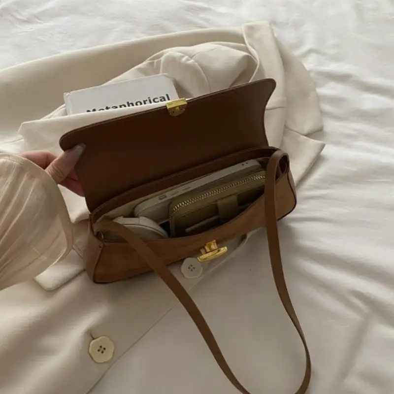 Minimalist Armpit Bag Fashion Slim Shoulder Handbag for Women Office Work Daily Commute Dating Accessory