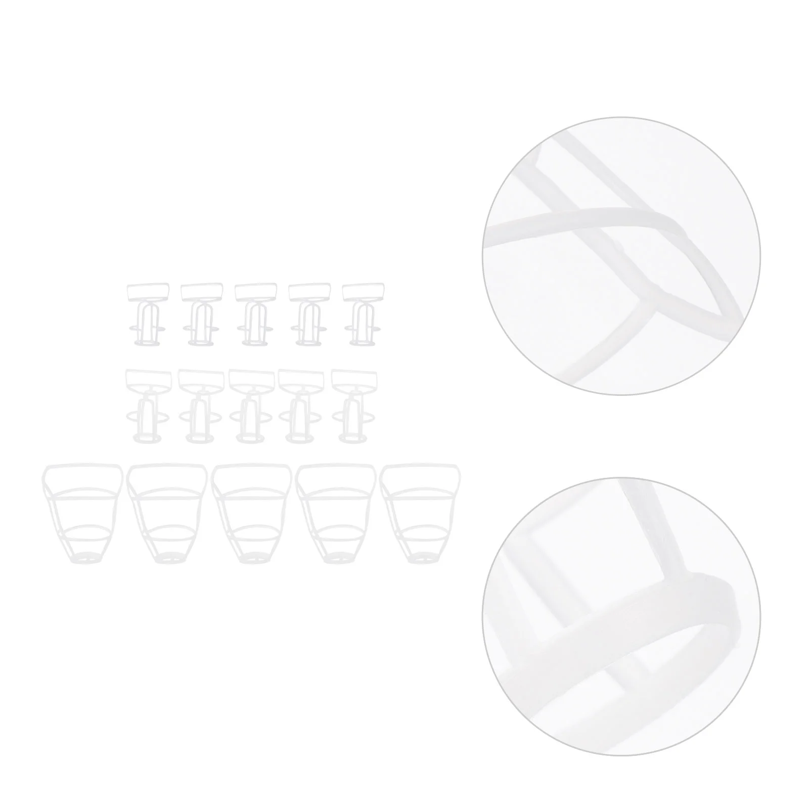 15 Pcs Infusion Network Portable Saline Bottle Covers Holders Brine Storage Nets White Hanging