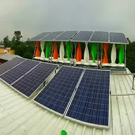 Hybrid Wind Turbine Solar Wind Hybrid System Power Machine Station Wind Solar Energy Generator Power Supply Hybrid Power System