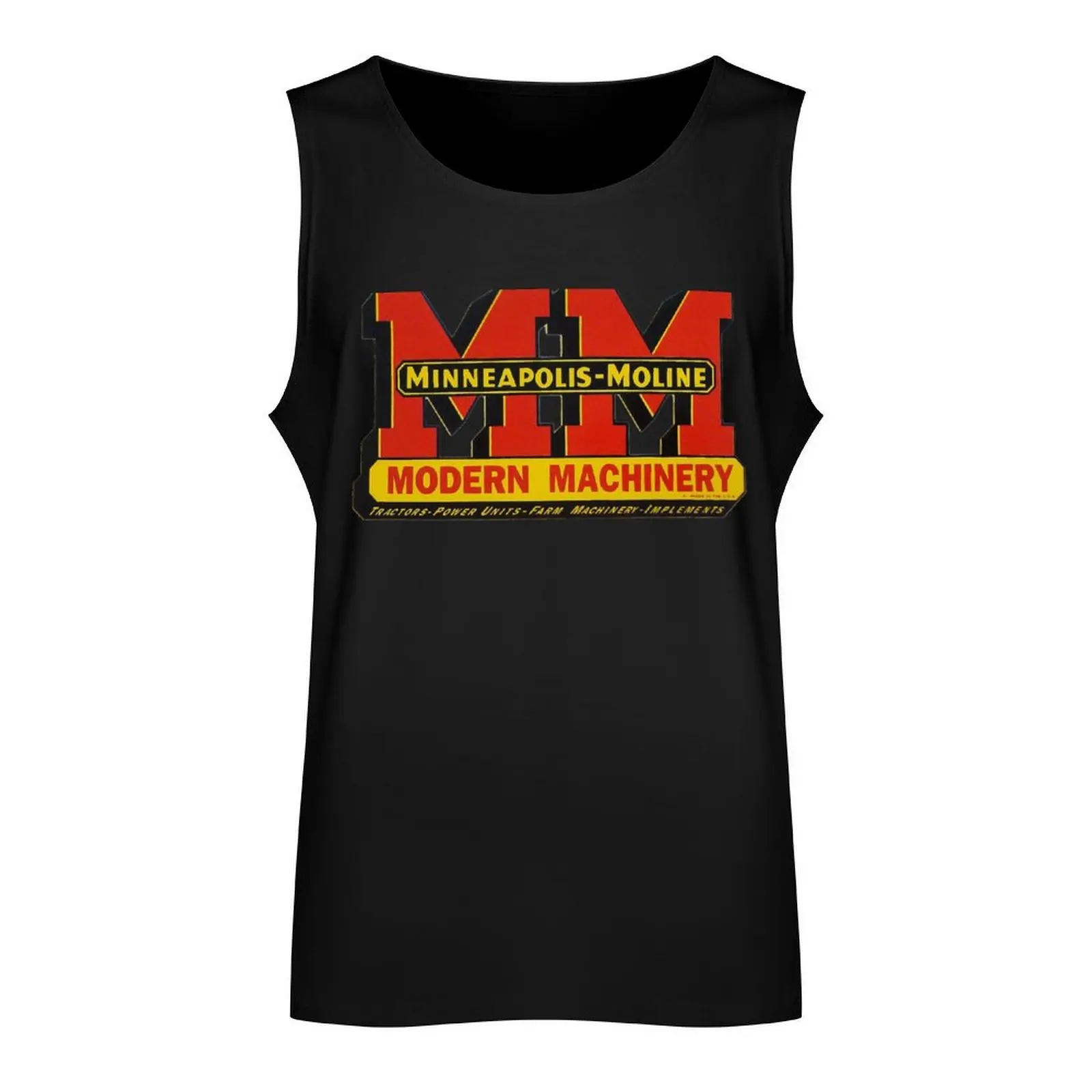 Minneapolis Moline Modern Machinery Tank Top fashion 2024 man Men sleeveless tee T-shirt man gym top