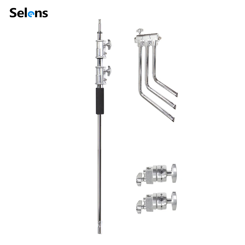 

Selens 3.3M C-Stand Stainless Steel Foldable Light Tripod Magic Leg Photography For Spot Light,Softbox,Photo Studio Accessory