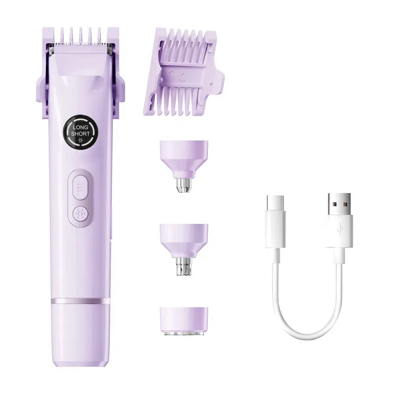 4 In 1 Double Head Design Electric Eyebrow Nose Trimming Mini Lady Shaver And Trimmer