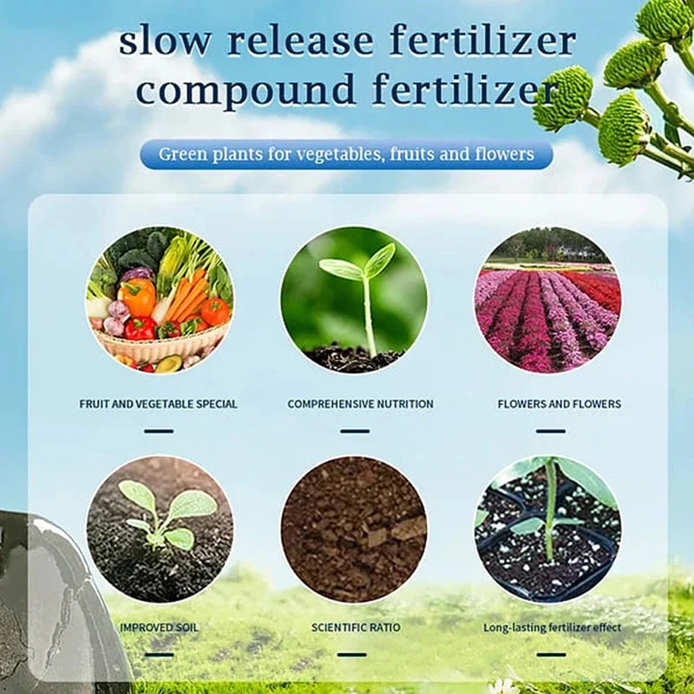 1/3 Bottles Slow-Release Tablet Organic-Fertilizer Plant Growth Nutrition Tablets For Garden