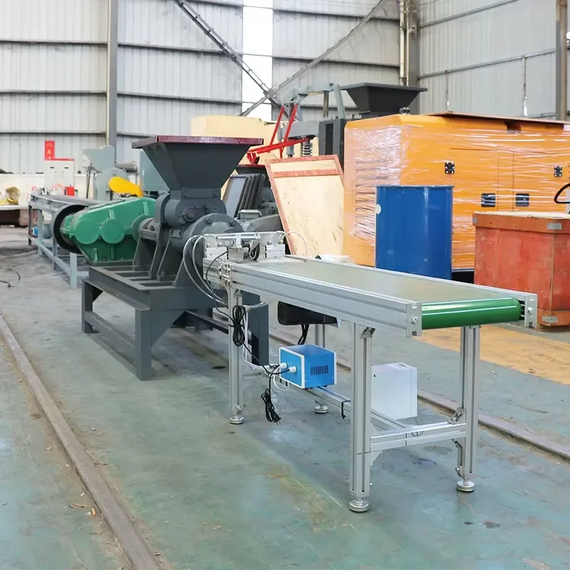 180 Charcoal Briquette Extruder Machine Production Line with Engine 1T/h Capacity