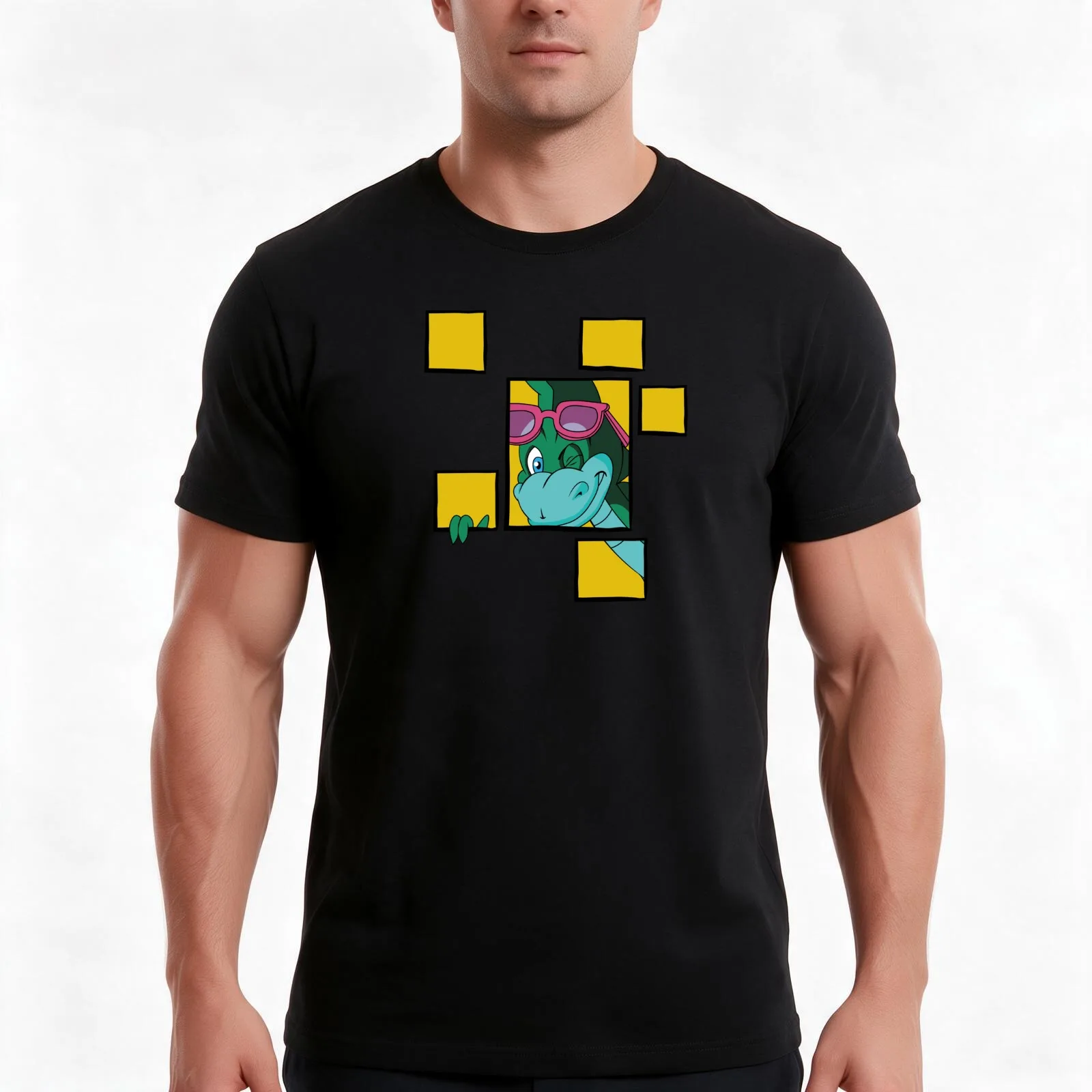 Denver The Last Dinosaur Funny Tee T-Shirt Summer Casual Cotton Tee Unisex Men Women