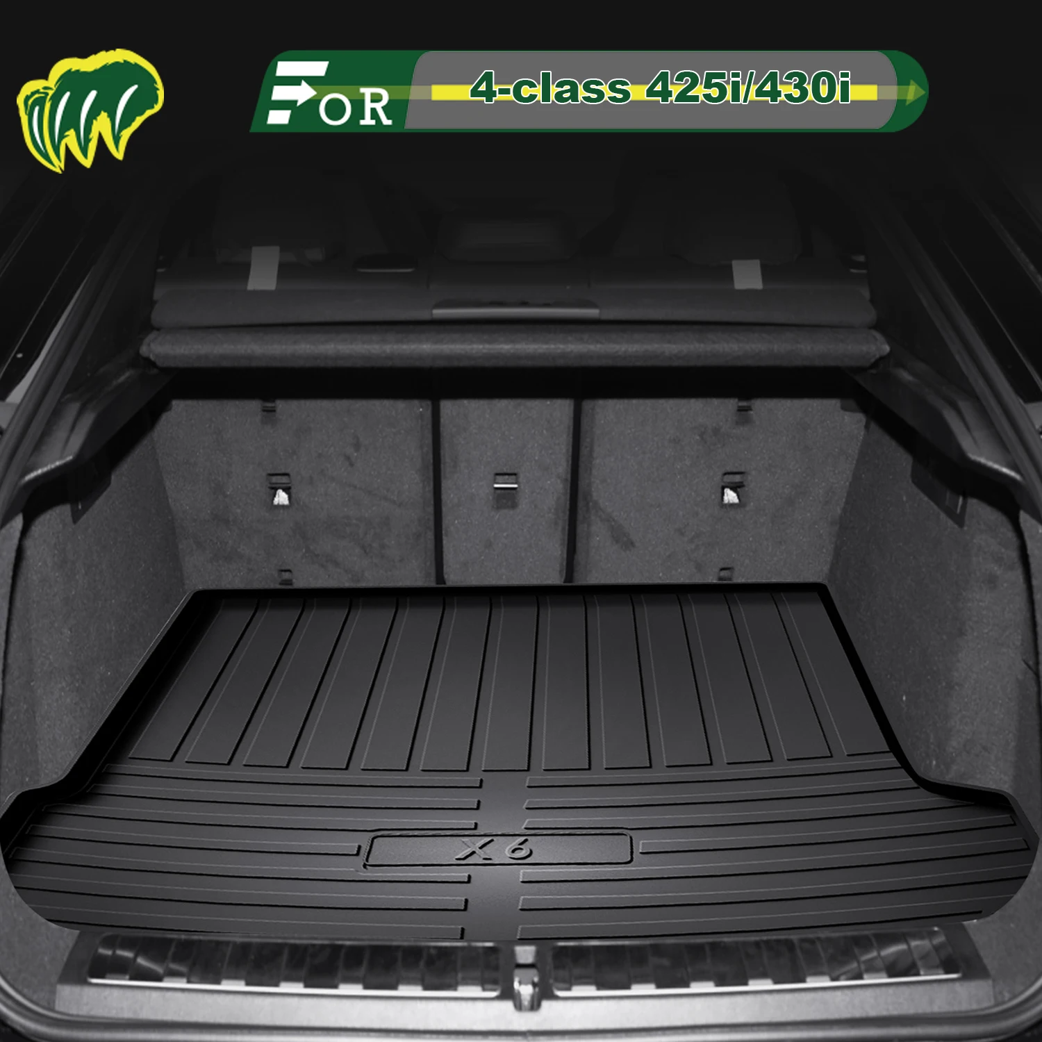 

For BmW 4-class 425i/430i 2014-2025 Two Door Car TPE Custom Fit Car Trunk Mat Cargo Mat 3D Shaped Trunk Liner Rear Trunk Mat