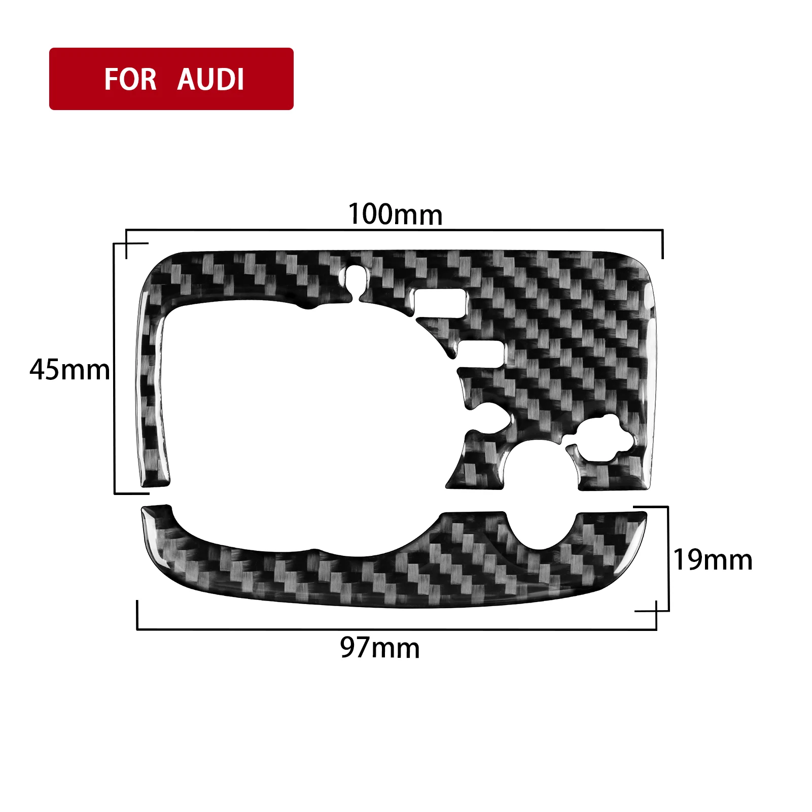 Real Carbon Fiber Car Headlight Switch Trim Frame For Audi A3 S3 RS3 8V 2013 2014 2015 2016 2017 2018 Accessories Styling
