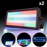 YUER NEW 2PCS 100W RGB LED Pixel Light DMX512 Sound Control 270 RGB 5730 White LED 0-100% Dimming Strobe for Stage Party