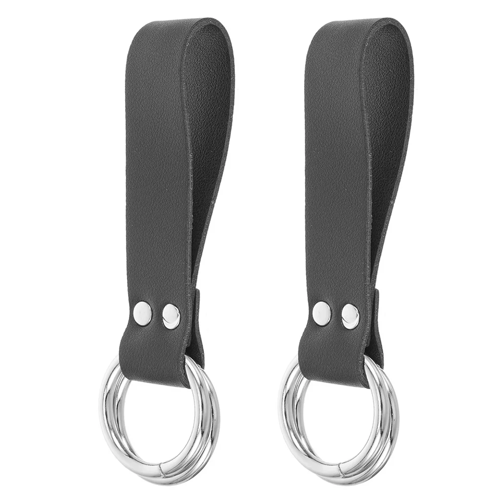 

2Pcs Versatile PU Skirt Hikes Double Ring Design for Women Medieval Renaissance Costume Medieval Skirt Accessories