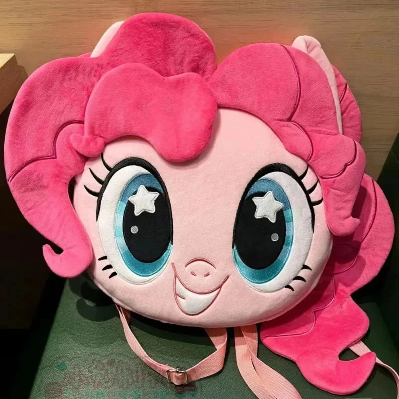 Cartoon Anime Pinkied Pied Backpack For Girls Women Cartoon Kawaii Pink Horse Backpack Large Capacity Schoolbag Girl Gifts