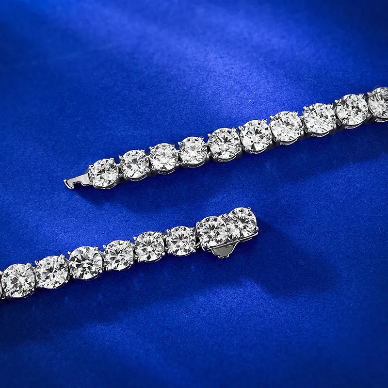 2023 New 925 Silver Luxury Set with Full Diamond White G Color High Carbon Diamond Necklace in European and American Style for M