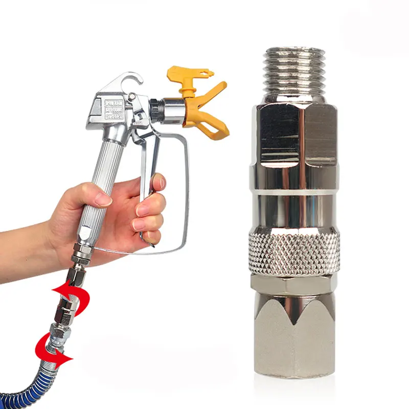 Airless Pulverizador Junta Giratória Nps para Adaptadores Airless Pintura Pistola Peças Alta Pressão Tubo Conector Acessórios 4