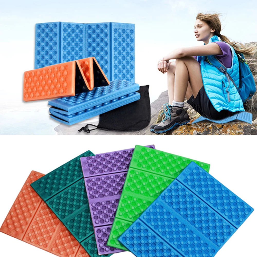 1pc Portable Beach Moisture-Proof Foldable XPE Cushion Hiking Small Mats Egg Trough Waterproof Pad Outdoor Picnic Camping Mat - Image 2