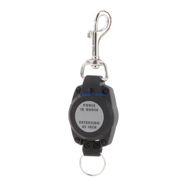 

Y51D Scubas Diving Gear Retractor with Clip & Split Rings for Underwater Snorkeling