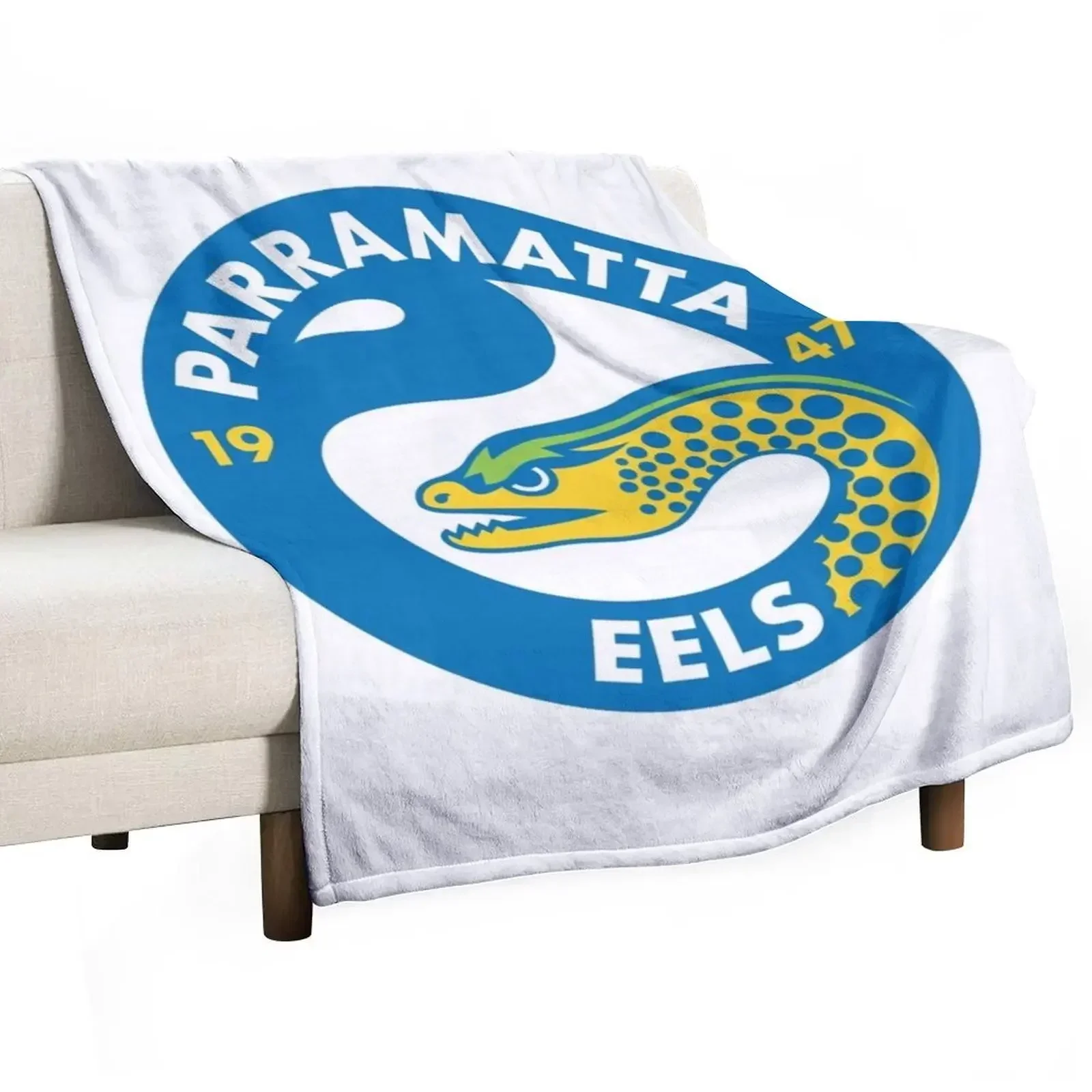 Parramatta Eels Throw Blanket Baby Furry Camping Plaid Blankets