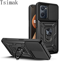 Shockproof Armor Case For OPPO Realme 10 Pro Plus 9 5 8 8i 9i C3 Narzo 30 30A 50 50i 50A Prime A17 4G 5G Push Pull Camera Cover