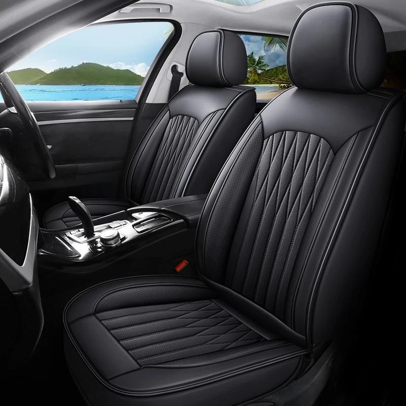 

Universal car seat covers for five seats; fit most cars; contour to the seats; suitable for all seasons