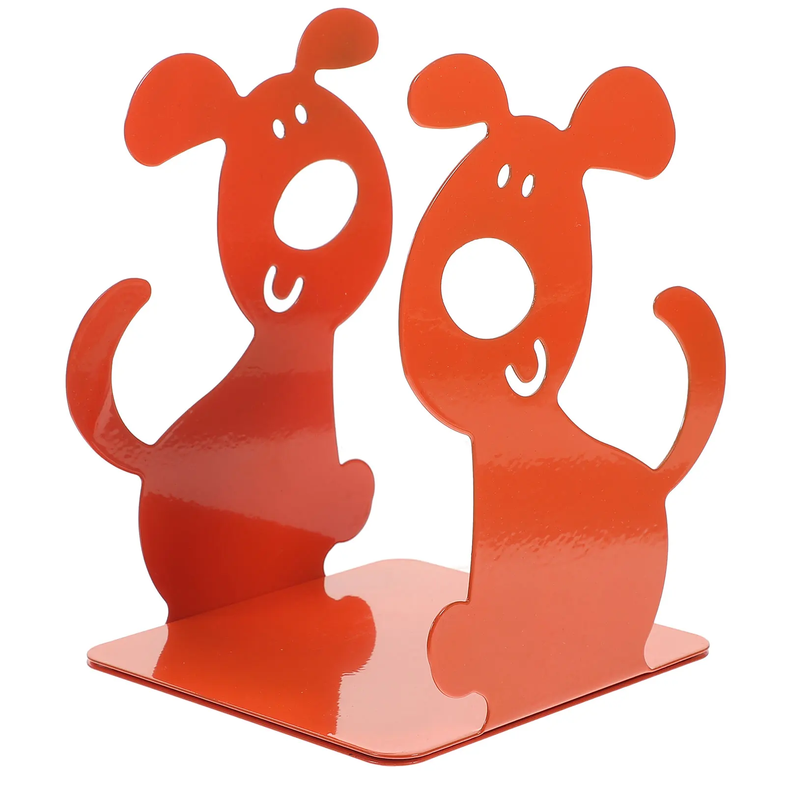 

2 Pcs Cartoon Books Stand Metal Bookends for Shelves Holder Lattice Stoppers Decorative Supply Iron Delicate Organizer Newborn