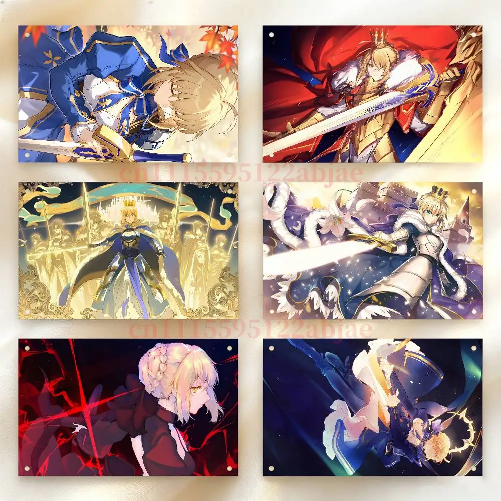 F-Fate A-Arturia S-Saber Background Tapestry Poster Flag Home Decoration Room Wall Hanging Cloth Concert Party Banner