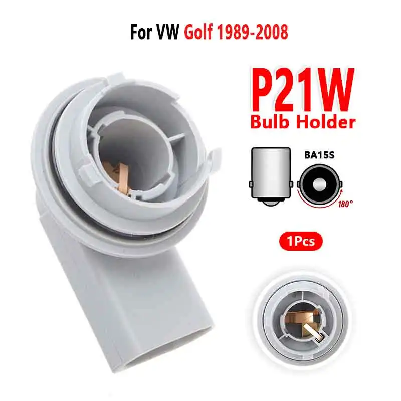 For VW Golf Front Turn Signals Lights Socket P21W Bulb Holder Car Lamp Base Accessories 1989 to 2008 1 Pcs