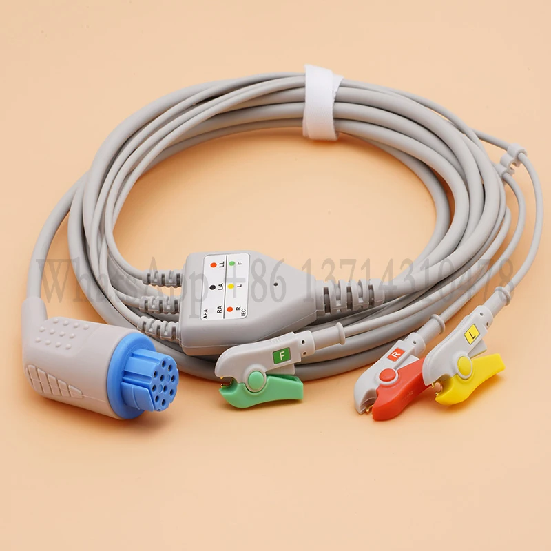 متوافق مع كابل Datex Ohmeda Cardiocap 5 Aespire 15 CS/5 AS/3 Satellite Plus II كابل ECG مستشعر SPO2 خط محول IBP