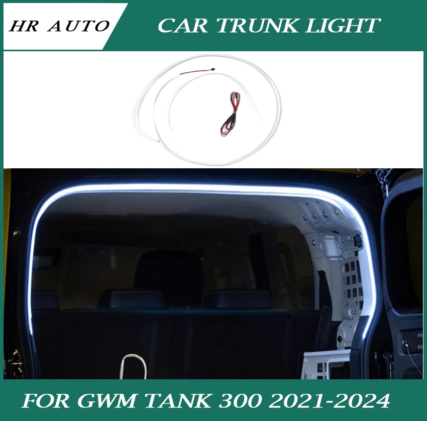 Car Trunk Light Tail Box Lighting Fit for GWM Tank 300 2020-2024 Modified Auto LED Car Lighting Strips Car Interior Accessories