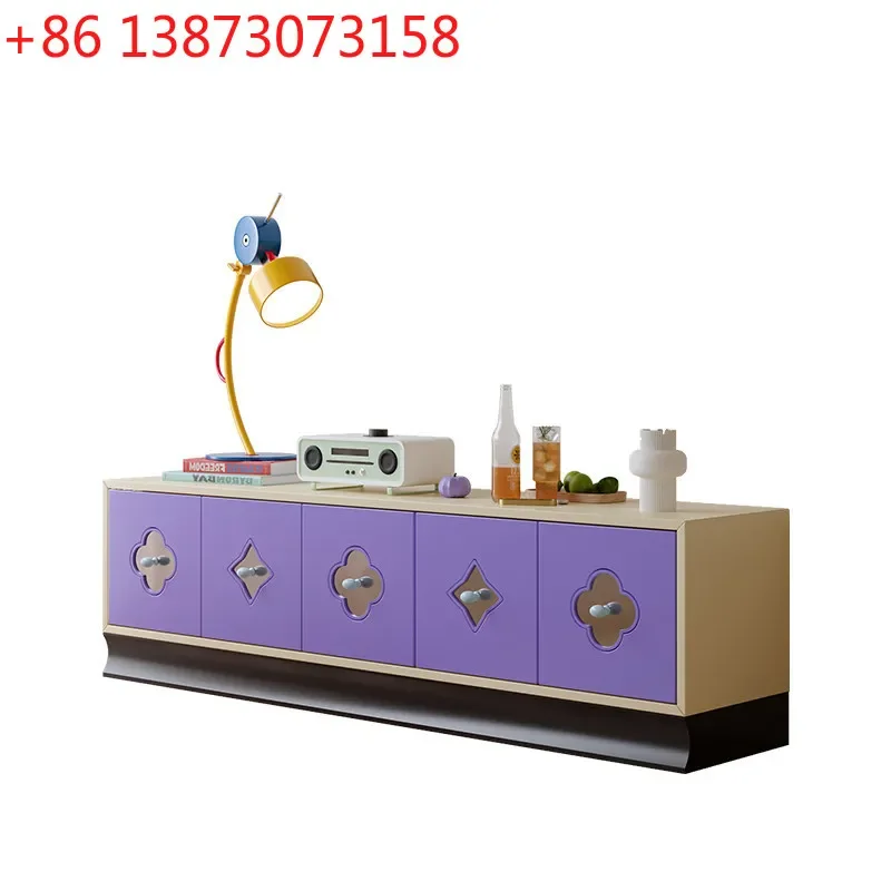 LIM boundary medium antique paint custom floor cabinet retro small apartment low cabinet