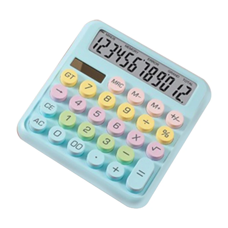 NEW-Candy-Colored Desktop Calculator For Office & School, Student Stationery, Ideal For Calculations